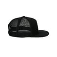 thumbnail image 4 of 7 Panel Hats For Men - Flat Bill Snapback Trucker Hat, Black, 4 of 4