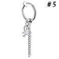 thumbnail image 3 of Non Piercing Earring Unisex Fashion Clip on Earring Dangle Hoop Earring, 3 of 10