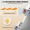 thumbnail image 4 of VEVOR Pizza Dough Roller Sheeter, 3-15 Inch Automatic Commercial Pizza Press, 390W Electric 260 Per Hour Dough Roller, Stainless Steel Adjustable Thickness Dough Machine, 4 of 9