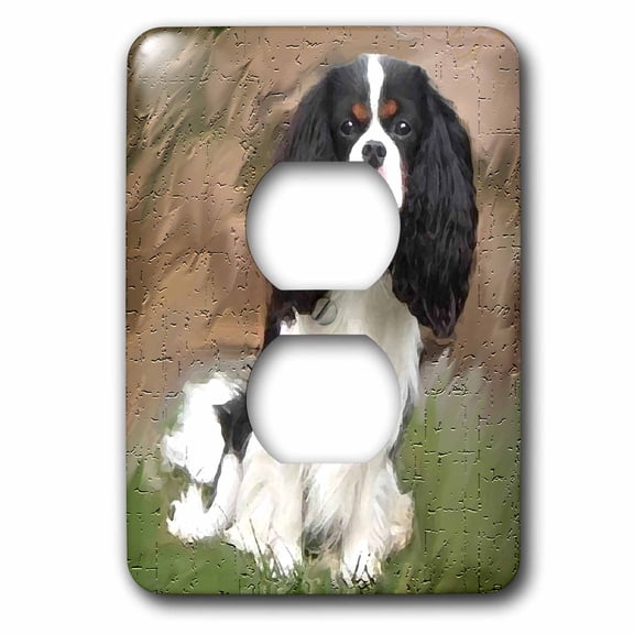 3dRose, Cavalier Spaniel, 2 plug outlet cover