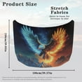thumbnail image 7 of Uorisanigo Car Hood Cover - 59.05x39.37 in Icefire Eagle Print Car Hood Cover Protector, Durable Elastic Fabric Automotive AccessoriesFits Most Cars, Pickups, SUV's Hoods, 7 of 7