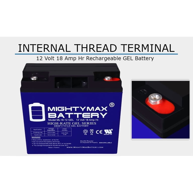 Mighty Max Battery 12V 18AH GEL Replacement Battery for Champion Generator 9000