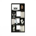 thumbnail image 6 of Furinno Daly 8-Cube Irregular Cubes Bookcase, Bookshelf, Storage Organizer, Espresso, 6 of 6
