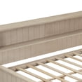 thumbnail image 5 of Noble House Twin Daybed with Storage Drawers and Shelves, Wood Guest Bed Frame with Sliding Doors, Antique White, 5 of 15