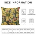 thumbnail image 5 of Qinduosi Chinoiserie Yellow Decorative Pillow Covers Cozy Soft Throw Pillowcase Square Couch Cushion Cover for Home Decor Sofa Living Room Bed Car White, 5 of 5