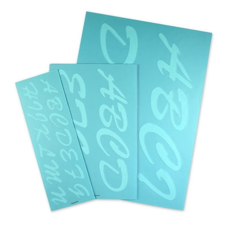 Laser Plastic Stencil - Creative Start Reusable Transparent Plastic Stencil Kit, 1