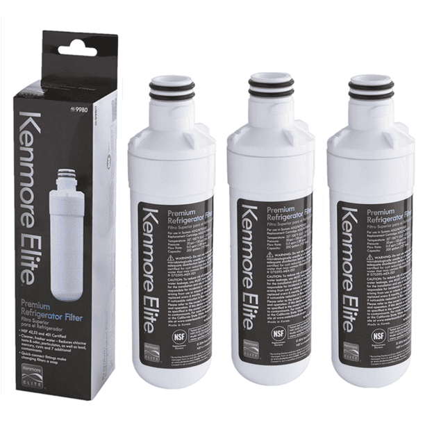 3 Pack Fit For Kenmore 9980 469980 Refrigerator Water Treatment Filter