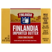 Finlandia Fresh from Finland Imported Butter, Salted, Pasteurized, 8oz, Refrigerated, Paper Wrapper