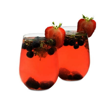 Stemless Flute Glass - Libbey 17-oz. Stemless White Wine Glasses, Set of 8