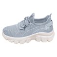 thumbnail image 5 of Women's Slip on Walking Shoes Wide Cushion Running Tennis Shoes with Arch Support Non Slip Sole Nursing Workout Gym Athletic Fashion Sneakers Gray Size 8.5, 5 of 5