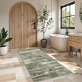 thumbnail image 1 of Wide 3x6 Kitchen Rugs Washable - Modern Abstract Hallway Runner Rug Ultra Soft Non Slip Carpet for Bedroom Kitchen Laundry Low Pile Home Decor Indoor Floor Mat for Entryway Bathroom 3x6 Green, 1 of 8