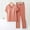 Orange, variant on CLOISE Night Clothes Set Women Two Piece Soft Short Sleeve Sleepwear Tees and Casual Lounge Pants Pajama Sets Cozy with Built in Bra Solid Classic Pjs