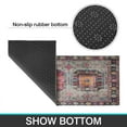 thumbnail image 7 of Bohemian Brown Ethnic Design Rug Kitchen Rugs and Mats Sets Of 2,Kitchen Decoration Rugs,Rubber Backing Non-Slip Floor Mat for Sink Washable Waterproof Laundry Room Runner Rugs, 7 of 7