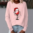 thumbnail image 2 of toraway Chandails en Molleton Col Rond Femmes Vintage Chandail en Molleton de Noël Col Rond Manches Longues Chandail en Molleton Motif Vacances TG, 2 of 4