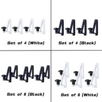 AA-Racks Van Roof Ladder Rack and Truck Ladder Rack Ladder Stopper (Set of 4) - Black (P-LH(4)-01-BLK)