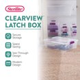 thumbnail image 2 of Sterilite Bac de Rangement Clear View de 32 Pintes avec Couvercle, Lot de 18, 2 of 9