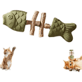 thumbnail image 5 of 2026 New Creative Fish Bone Cat Dental Chew Toy -Natural Catnip & Silvervine Teeth Cleaning Stick, Fix Cat Dental Health, Durable Wooden Feline Tooth Care Tool, 5 of 5