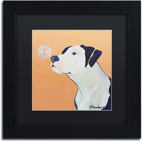 Trademark Fine Art "Fascination" Canvas Art by Pat Saunders-White, Black Matte, Black Frame
