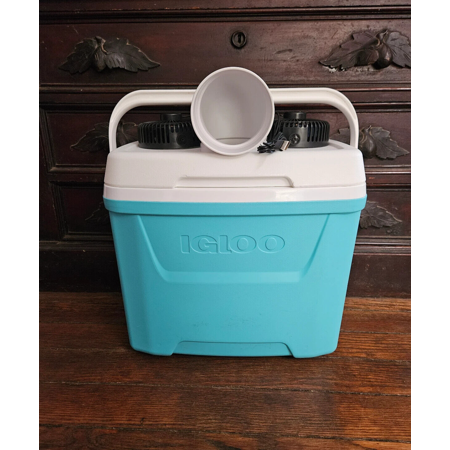 ONOs 28qt Swamp Cooler Ice Portable Air Conditioner Dual USB Fan Camping Travel