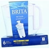 Brita Small 5 Cup Water Filter Pitcher with 1 Standard Filter, BPA Free ? Metro, White ?