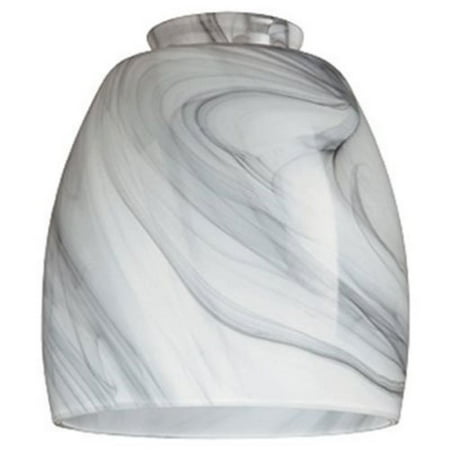 Faux Marble Glass Shades - LIGHTING CORP 8140900 Handblown Pendant Lamp Shade 2-1/4