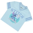 thumbnail image 6 of Disney Lilo and Stitch Girls Short Sleeve T-Shirt- Stitch Girls Volleyball Graphic Tee Sizes 4-16, Light Blue/Lavender, 10-12, 6 of 6