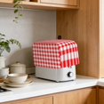 thumbnail image 4 of Toaster Cover 4 Slice, Red White Plaid Dustproof Bakeware Oven Protector with Top Hook, Modern Farmhouse Buffalo Check Gingham Waterproof Small Kitchen Appliance Toasters Dust Cover, 12"x11"x8", 4 of 9