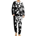 thumbnail image 1 of Pijama de tiburón divertido, conjunto de pijama de 2 piezas con estampado de vida marina de manga larga para hombre, ropa de dormir romántica de gran tamaño con gráficos de otoño, 1 of 5