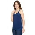thumbnail image 3 of (2 pack) Turtle Bay New York Women's Lacey Trim Cotton Blend Tank Top, 3 of 6