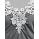 thumbnail image 3 of Camiseta Talla Extra Panel Encaje Fruncido Rosegal Camisetas tallas grandes, 3 of 5
