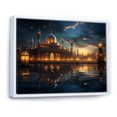 thumbnail image 2 of Designart "Ramadan Reflection Islam wall art" Islamic Floater Framed Canvas Wall Art, 2 of 7