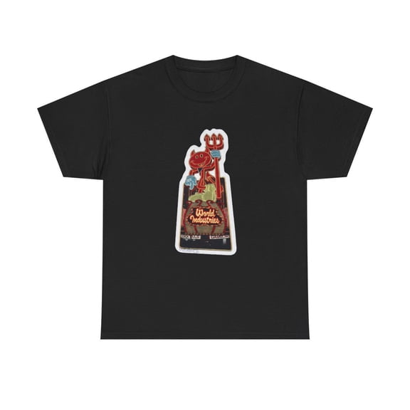 Devil Las Vegas World Industries 2000s Skateboard Vintage Classic TShirt Print - Black / M