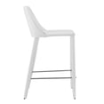 thumbnail image 3 of HomeRoots 400603 Rich Faux Leather Counter Stool, White, 3 of 3