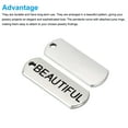 thumbnail image 5 of Word Charm, 30Pcs Mini Word Pendant Charm Bulk Engraved Vintage Metal Instrument Notes Designer Bracelets, BEAUTIFUL, 5 of 6