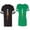 Men Black / Women Green, variant on King Queen Sword Matching Couple Cotton Jerseys (Men Black / Women Black) (Men S / Women S)