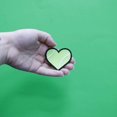 thumbnail image 2 of Tennis Ball Heart Embroidered Iron On Patch, 2 of 2