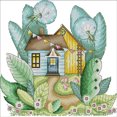 thumbnail image 1 of (F997) Hilo algodón ecológico bordado no manchú 14CT 2 hebras impresión 30*29cm Kit serie paisaje punto cruz Magic House-Summer (borde gancho), 1 of 9