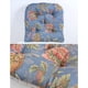 thumbnail image 5 of Nvzi 4 Pack European Style Chair Cushion U-Shaped Thicken Chair Cushions for Dining Chairs NonSlip Quilted Chair Seat Cushions with Ties Washable Retro Style Stool Pad for Kitchen Home Decor Dark Blue, 5 of 5