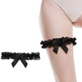 thumbnail image 5 of Elegant Bridal Garter for Women Handmade Wedding Accessories Classic Bow Design Stretchable Party Garter for, 5 of 9