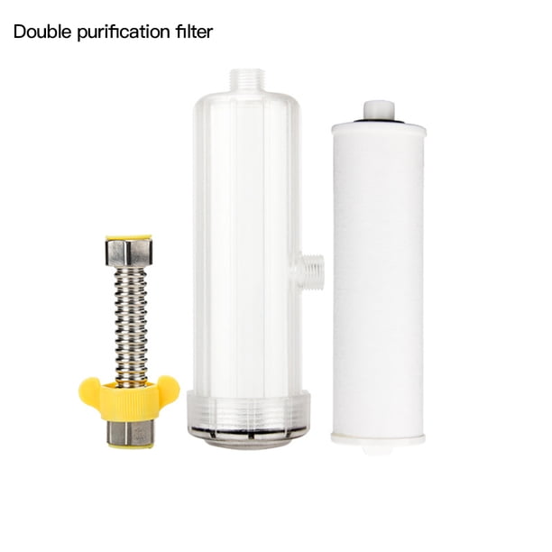 Cinta Filtro de grifo de agua Filtro de cabezal de ducha de baño transparente Sistema de filtración de rociador de agua, Tipo 1 seitruly HA7263-01B
