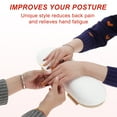 thumbnail image 4 of Unique Bargains Arm Rest for Nails Tech Professional Adjustable Nail Arm Rest Cushion Nail Arm Rest Soft Manicure Hand Rest Stand White 1 Set, 4 of 7