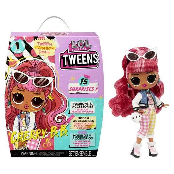 LOL Surprise Tweens Fashion Doll Cherry BB With 15 Surprises, Great Gift for Kids Ages 4 5 6 
