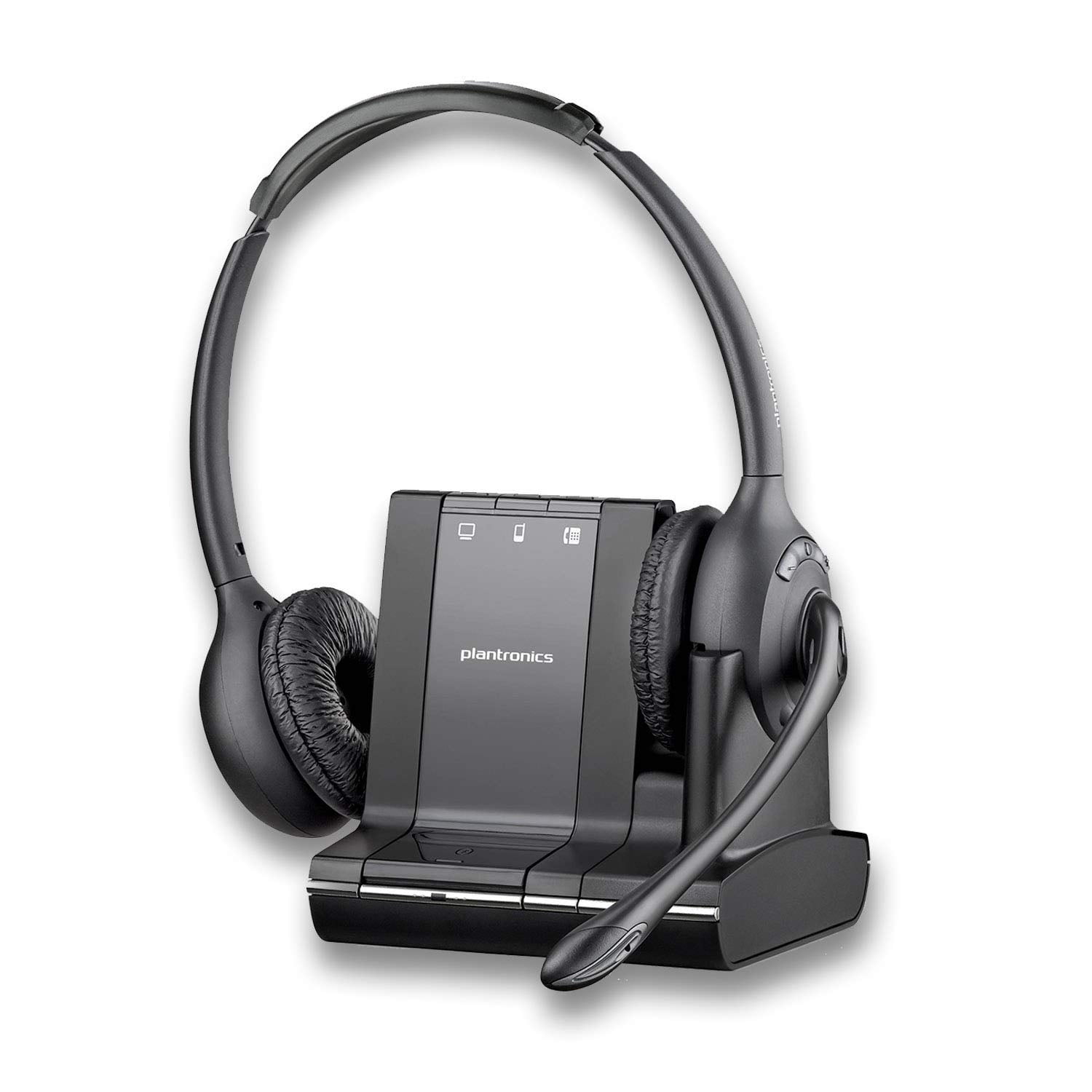 Plantronics W740-M Savi Wireless Headset System TESTED Ready-to-Go New Battery 
