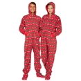 thumbnail image 4 of Footed Pajamas - Family Matching Classic Xmas Hoodie One Pieces for Boys, Girls, Men, Women and Pets - Toddler - Small (Fits 2'8 - 2'11"), 4 of 7