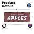 thumbnail image 2 of Farm Fresh Apples Vinyl Decal 12 Inch x 5 Inch Weatherproof Heavy-Duty Adhesive Backing | Local Produce, Orchard Promotions, Fresh Seasonal Fruit | Made in USA, 2 of 6