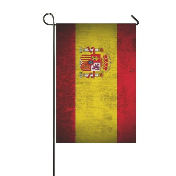 YUSDECOR Flag of Spain or Spanish Garden Flag Outdoor Flag 12x18 inch