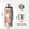 thumbnail image 7 of 20 Oz Pioneer Flower Coffee Tumbler Double Wall Insulated Stainless Steel Water Bottle | Metal Reusable Thermoses Flask with Cup Cap | Leak & Sweat Proof with Anti-Dust Lid, 7 of 7