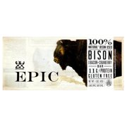 Epic Bison Bar Uncured Bacon Cranberry