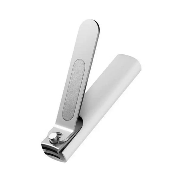 Cortaúñas de Acero Inoxidable Antisalpicaduras, Portátil, Incisivo y Práctico, con para Pedicura y Carcasa.