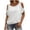 White, variant on Tqcoqu Womens Summer Cold Shoulder Tops,Short Sleeve T Shirts Pullover Casual Dolman Blouses,Army Green Women's S-XXXL